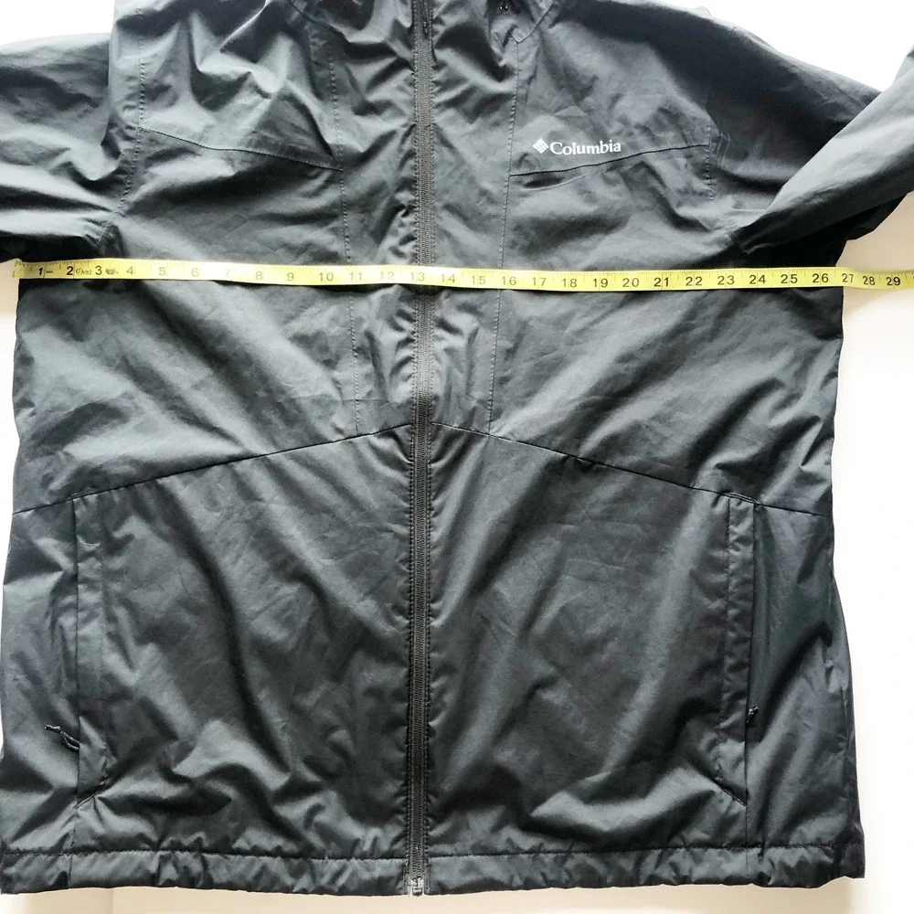 Columbia Jacket Mens XL Wallowa Park Interchange Black Omni-Tech Shell Coat